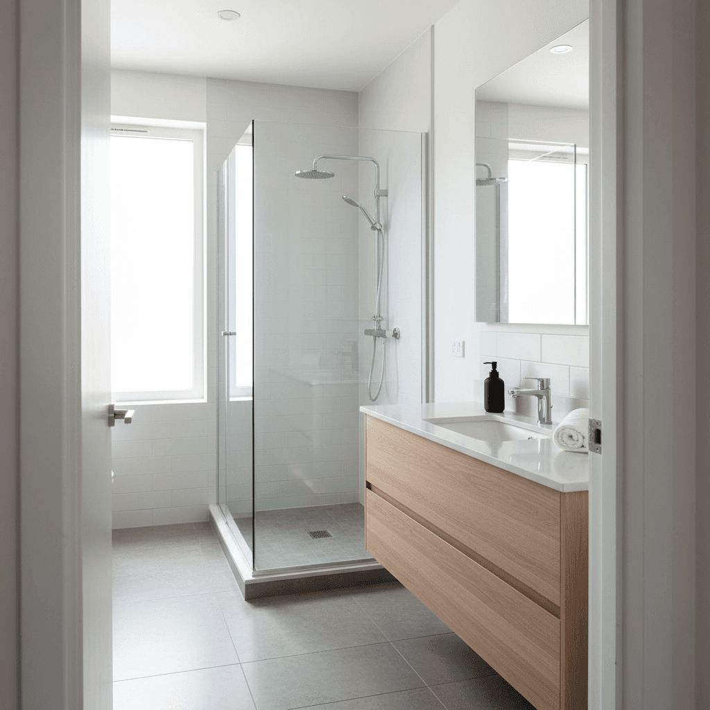 Bathroom after cleaning